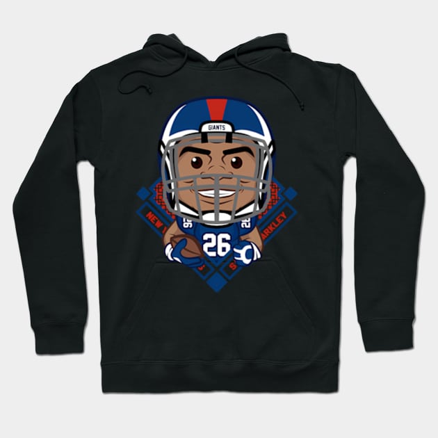 Saquon Barkley Hoodie by caravalo